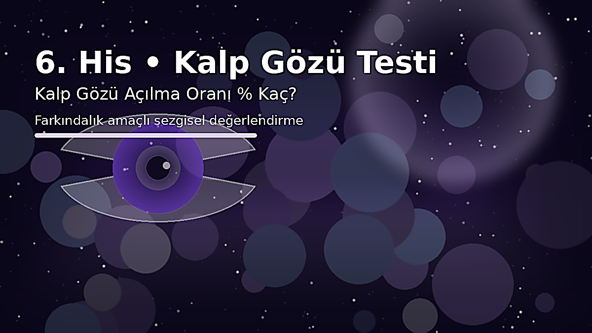 Alt Text: 6 his kalp gözü testi ve kalp gözü açılma oranı