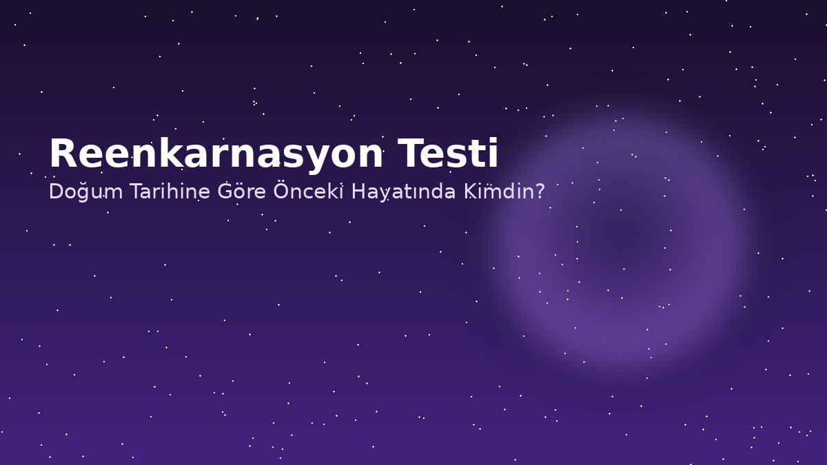 Reenkarnasyon Testi